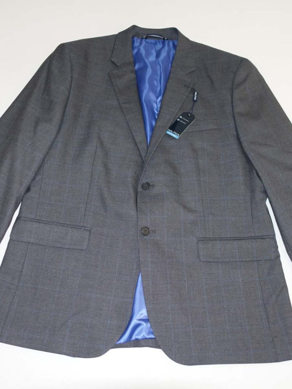 Nautica Men's Active Stretch Travel Suit Jacket Size 44 Regular NWT Gray 44R